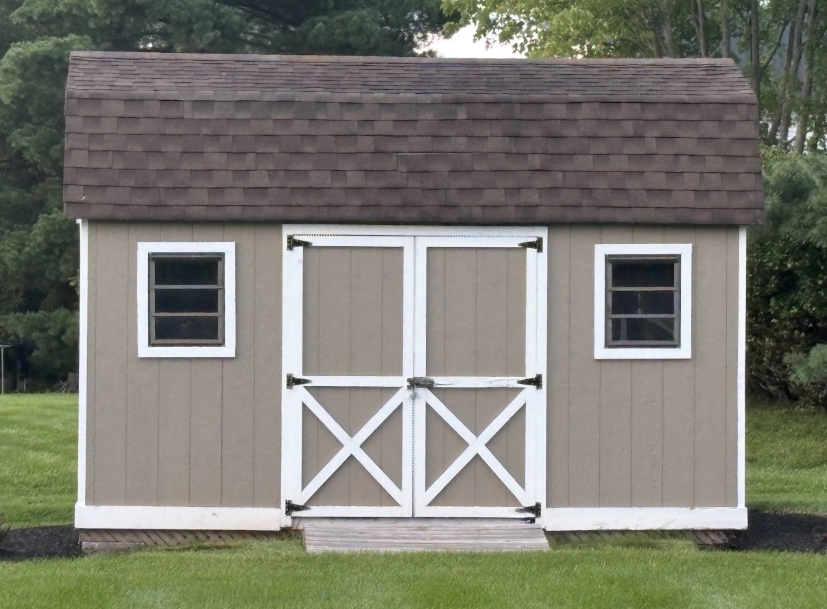 Completed backyard barn rebuild